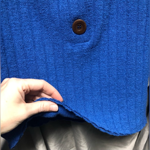 NWT-FREE PEOPLE Womens Blue Button Up Long Sleeve V Neck Sweater Size: M - Picture 3 of 6